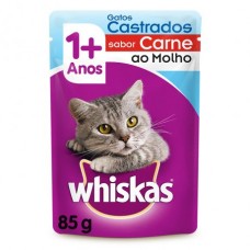 Sache Whiskas Castrados Carne 85g